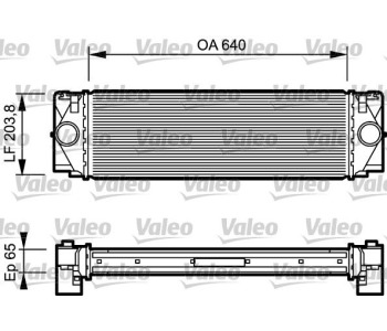 Интеркулер (охладител за въздуха на турбината) VALEO 817994 за MERCEDES SPRINTER NCV3 (W906) 3T товарен от 2006 до 2018