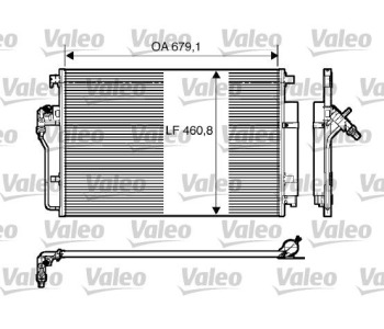 Кондензатор, климатизация VALEO 818173 за MERCEDES SPRINTER NCV3 (W906) 5T товарен от 2006 до 2018