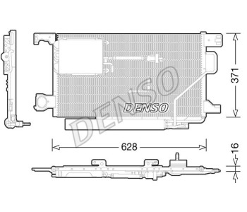 Кондензатор, климатизация DENSO DCN17030 за MERCEDES VITO (W638) товарен от 1996 до 2003