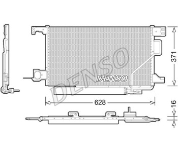 Кондензатор, климатизация DENSO DCN17050 за MERCEDES VIANO (W639) от 2003 до 2014