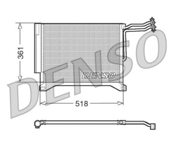 Кондензатор, климатизация DENSO DCN05102 за MINI COOPER (R57) кабриолет от 2007 до 2015