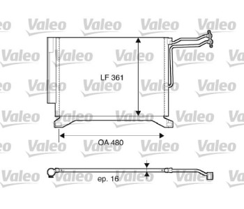 Кондензатор, климатизация VALEO 817837 за MINI COOPER (R50, R53) от 2001 до 2006