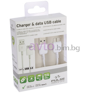 Кабел USB за SUMSUNG 5/ GALAXY NOTE 3 универсален 100см