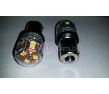 Диодни крушки 15SMD 6500K BAU15S P21W - 2 бр