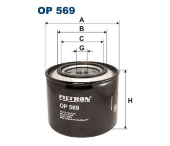 Маслен филтър FILTRON OP 569 за AUDI 100 Avant (4A, C4) от 1990 до 1994