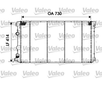 Радиатор, охлаждане на двигателя VALEO 732919 за OPEL MOVANO (F9) товарен от 1999 до 2010