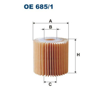 Маслен филтър FILTRON OE 650/2 за AUDI A3 (8P1) от 2003 до 2008