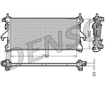 Радиатор, охлаждане на двигателя DENSO DRM23018 за RENAULT TRAFIC II (FL) товарен от 2001 до 2014