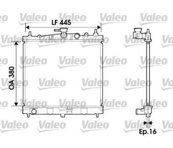 Радиатор, охлаждане на двигателя VALEO 734246 за RENAULT MODUS (F/JP0_) от 2004 до 2012