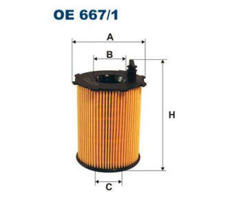 Маслен филтър FILTRON OE 667/1 за CITROEN C3 I (FC) от 2002 до 2009