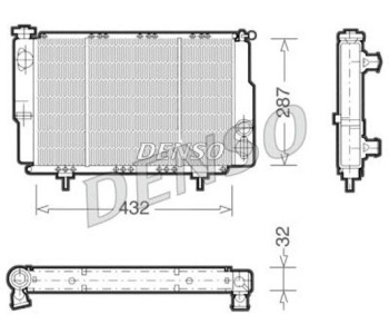 Радиатор, охлаждане на двигателя DENSO DRM23112 за OPEL MOVANO B (X62) кутия от 2010