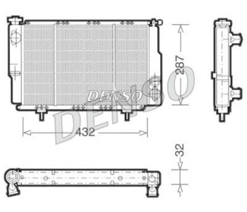 Радиатор, охлаждане на двигателя DENSO DRM23112 за OPEL MOVANO B (X62) пътнически от 2010
