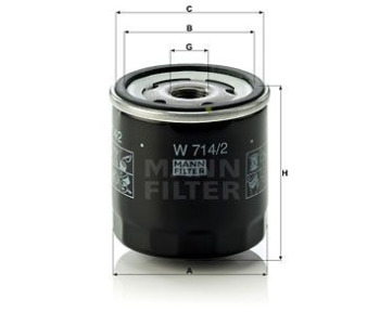 Маслен филтър MANN-FILTER W 714/2 за ALFA ROMEO 145 (930) от 1994 до 1998