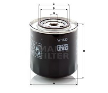 Маслен филтър MANN-FILTER W 1130 за RENAULT MASTER I (P__) платформа от 1980 до 1998