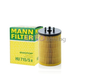 Mаслен филтър HU715/5X - MANN-FILTER за BMW 6 Ser (E63) от 2004 до 2010