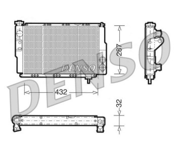 Радиатор, охлаждане на двигателя DENSO DRM23097 за RENAULT TRAFIC II (EL) платформа от 2001 до 2014