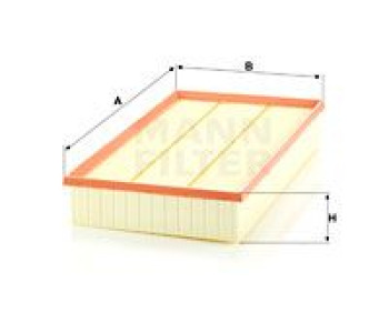 Въздушен филтър MANN-FILTER C 38 002 за VOLKSWAGEN PASSAT B8 (3G5) комби от 2014