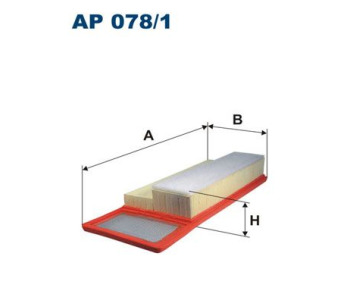 Въздушен филтър FILTRON AP 078/1 за FIAT PUNTO GRANDE (199) от 2005 до 2012