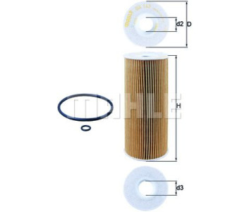 Маслен филтър KNECHT OX 143D за VOLKSWAGEN LT II 28-46 (2DC, 2DF, 2DG, 2DL) платформа от 1996 до 2006