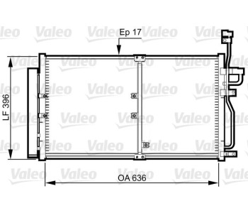 Кондензатор, климатизация VALEO 814359 за CHEVROLET CAPTIVA (C100, C140) от 2006 до 2011