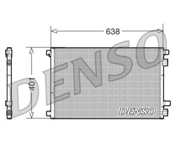 Кондензатор, климатизация DENSO DCN23017 за RENAULT MASTER II (JD) пътнически от 1998 до 2011