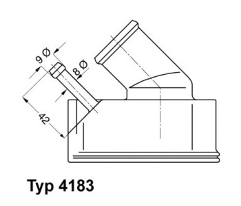 Термостат, охладителна течност BorgWarner (Wahler) 4183.92D за OPEL ASTRA G (F48_, F08_) хечбек от 1998 до 2009