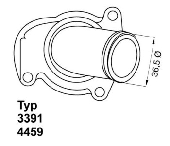 Термостат, охладителна течност BorgWarner (Wahler) 4459.92D за OPEL ASTRA G (F48_, F08_) хечбек от 1998 до 2009