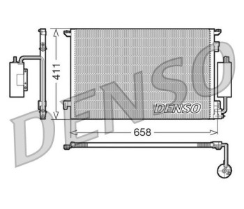 Кондензатор, климатизация DENSO DCN20038 за OPEL ASTRA G (F48_, F08_) хечбек от 1998 до 2009
