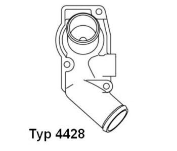 Термостат, охладителна течност BorgWarner (Wahler) 4428.92D за OPEL ASTRA G (F48_, F08_) хечбек от 1998 до 2009