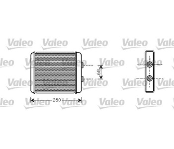 Топлообменник, отопление на вътрешното пространство VALEO 812284 за OPEL ASTRA H (L67) кабриолет от 2005 до 2010