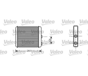 Топлообменник, отопление на вътрешното пространство VALEO 812285 за OPEL ZAFIRA A (F75_) от 1999 до 2005