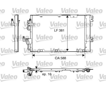 Кондензатор, климатизация VALEO 818114 за OPEL ASTRA H GTC (L08) от 2005 до 2010