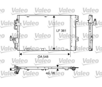 Кондензатор, климатизация VALEO 817846 за OPEL ASTRA H (L48) хечбек от 2004 до 2014