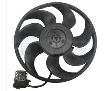 Вентилатор, охлаждане на двигателя TYC 825-0024 за OPEL ASTRA H GTC (L08) от 2005 до 2010