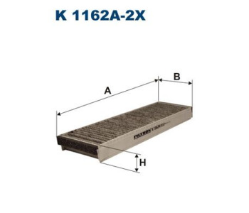 Филтър купе (поленов филтър) FILTRON K 1162A-2x за AUDI A6 (4F2, C6) от 2004 до 2011