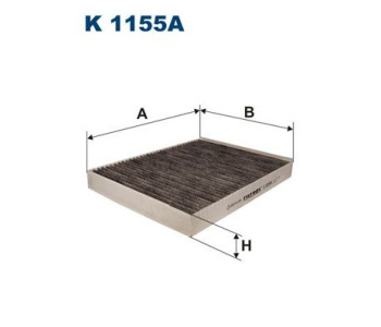 Филтър купе (поленов филтър) FILTRON K 1155A за VOLKSWAGEN AMAROK I (2H_, S1B) от 2010 до 2020