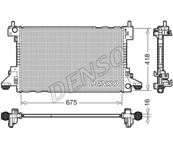 Радиатор, охлаждане на двигателя DENSO DRM20035 за OPEL KADETT E (T85) товарен от 1984 до 1993