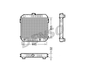 Радиатор, охлаждане на двигателя DENSO DRM20032 за OPEL KADETT E (T85) товарен от 1984 до 1993