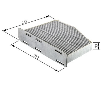 Филтър купе (поленов филтър) BOSCH 1 987 432 097 за VOLKSWAGEN PASSAT B6 (3C2) седан от 2005 до 2010