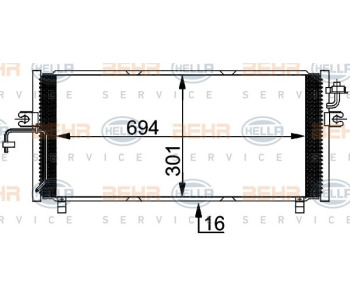 Вентилатор, охлаждане на двигателя HELLA 8EW 351 039-701 за OPEL CORSA C (F08, F68) от 2000 до 2009