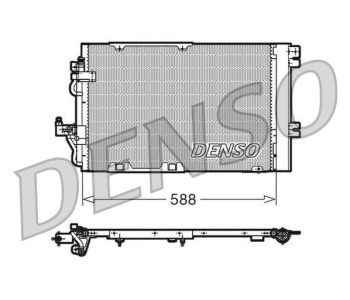 Кондензатор, климатизация DENSO DCN20015 за OPEL COMBO C пътнически от 2001 до 2011