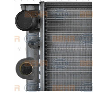 Радиатор, охлаждане на двигателя HELLA 8MK 376 715-761 за OPEL CORSA A (S83) хечбек от 1982 до 1991