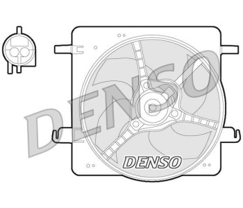 Вентилатор, охлаждане на двигателя DENSO DER20012 за OPEL CORSA C (F08, F68) от 2000 до 2009