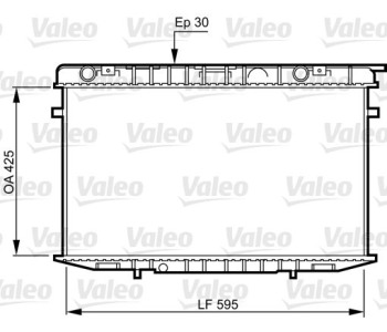 Радиатор, охлаждане на двигателя VALEO 731236 за OPEL FRONTERA A (U92) Sport от 1992 до 1998