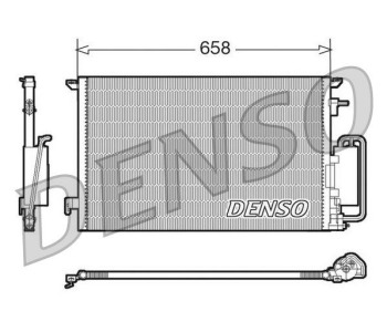 Кондензатор, климатизация DENSO DCN20036 за OPEL MERIVA B (S10) от 2010