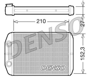 Топлообменник, отопление на вътрешното пространство DENSO DRR23020 за RENAULT TRAFIC II (FL) товарен от 2001 до 2014