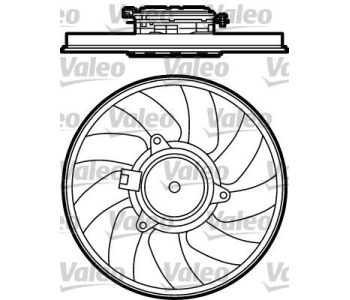 Вентилатор, охлаждане на двигателя VALEO 696030 за OPEL VECTRA C GTS (Z02) от 2002 до 2009