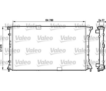 Радиатор, охлаждане на двигателя VALEO 732911 за RENAULT TRAFIC II (FL) товарен от 2001 до 2014