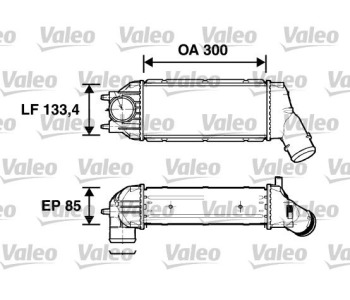 Интеркулер (охладител за въздуха на турбината) VALEO 817638 за PEUGEOT 307 (3H) SW комби от 2002 до 2008
