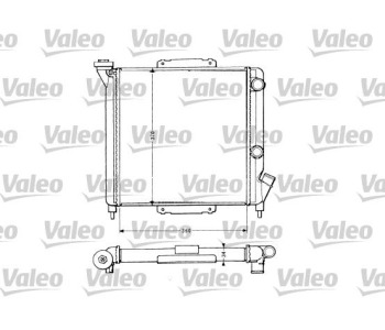 Радиатор, охлаждане на двигателя VALEO 883959 за RENAULT RAPID (F40_, G40_) товарен от 1985 до 2001